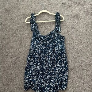 Floral Sleeveless Romper